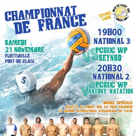 Water-Polo : Le Pont-de-Claix GUC reçoit Antony ce samedi